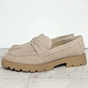 Dolce Vita Elias Tan Suede Square Toe Loafer 10